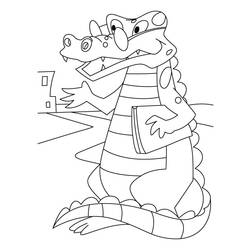Coloring page: Crocodile (Animals) #4955 - Free Printable Coloring Pages
