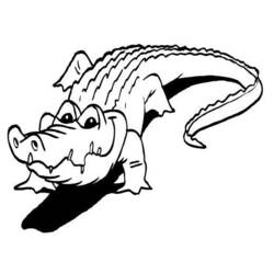 Coloring page: Crocodile (Animals) #4968 - Free Printable Coloring Pages
