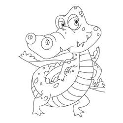 Coloring page: Crocodile (Animals) #4976 - Free Printable Coloring Pages