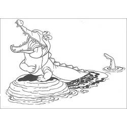 Coloring page: Crocodile (Animals) #4981 - Free Printable Coloring Pages