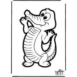 Coloring page: Crocodile (Animals) #4982 - Free Printable Coloring Pages