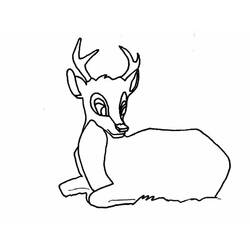 Deer (Animals) coloring page #191072 to print and color