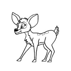 Coloring page: Deer (Animals) #2572 - Free Printable Coloring Pages