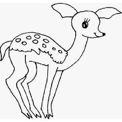 Coloring page: Deer (Animals) #2615 - Free Printable Coloring Pages