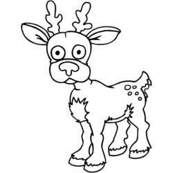Coloring page: Deer (Animals) #2668 - Free Printable Coloring Pages