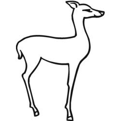 Coloring page: Deer (Animals) #2686 - Free Printable Coloring Pages