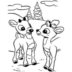 Coloring page: Deer (Animals) #2688 - Free Printable Coloring Pages