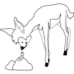 Coloring page: Deer (Animals) #2690 - Free Printable Coloring Pages