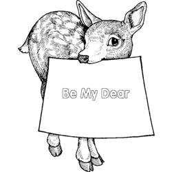 Coloring page: Deer (Animals) #2702 - Free Printable Coloring Pages