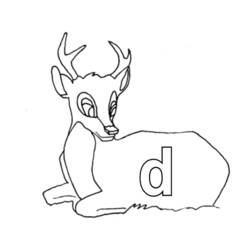 Coloring page: Deer (Animals) #2710 - Free Printable Coloring Pages