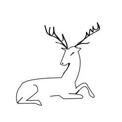 Coloring page: Deer (Animals) #2714 - Free Printable Coloring Pages