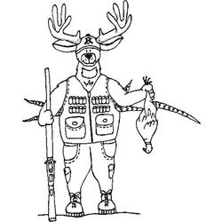 Coloring page: Deer (Animals) #2716 - Free Printable Coloring Pages