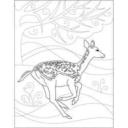 Coloring page: Deer (Animals) #2717 - Free Printable Coloring Pages