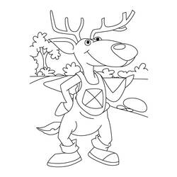 Coloring page: Deer (Animals) #2726 - Free Printable Coloring Pages