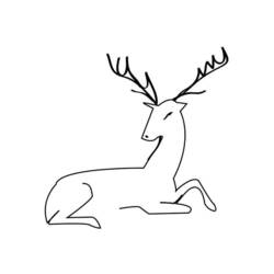 Coloring page: Deer (Animals) #2751 - Free Printable Coloring Pages