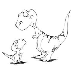 Coloring page: Dinosaur (Animals) #5489 - Printable coloring pages