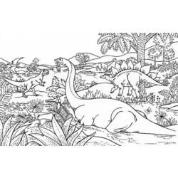 Coloring page: Dinosaur (Animals) #5495 - Printable coloring pages