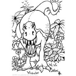 Coloring page: Dinosaur (Animals) #5508 - Printable coloring pages