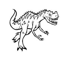 Coloring page: Dinosaur (Animals) #5511 - Free Printable Coloring Pages