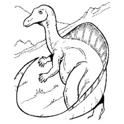 Coloring page: Dinosaur (Animals) #5534 - Free Printable Coloring Pages