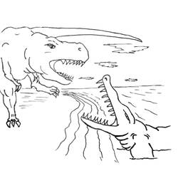 Coloring page: Dinosaur (Animals) #5598 - Free Printable Coloring Pages