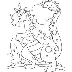 Coloring page: Dinosaur (Animals) #5610 - Free Printable Coloring Pages