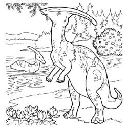 Coloring page: Dinosaur (Animals) #5615 - Printable coloring pages