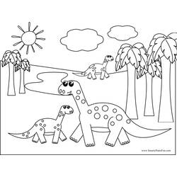 Coloring page: Dinosaur (Animals) #5624 - Free Printable Coloring Pages