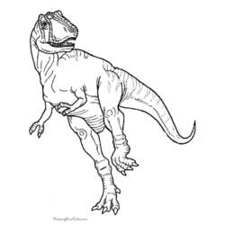 Coloring page: Dinosaur (Animals) #5640 - Printable coloring pages