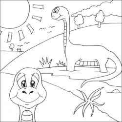 Coloring page: Dinosaur (Animals) #5646 - Free Printable Coloring Pages