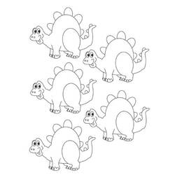 Coloring page: Dinosaur (Animals) #5658 - Free Printable Coloring Pages