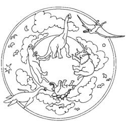 Coloring page: Dinosaur (Animals) #5684 - Free Printable Coloring Pages