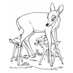 Coloring page: Doe (Animals) #1136 - Printable coloring pages