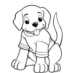 Dog (Animals) coloring page #182786 to print and color