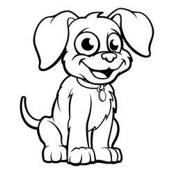Dog (Animals) coloring page #182798 to print and color