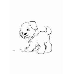 Dog (Animals) coloring page #182829 to print and color