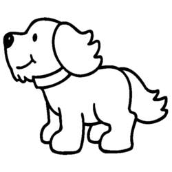 Coloring pages: Dog - Printable Coloring Pages
