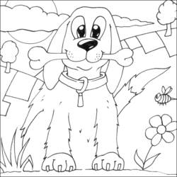 Coloring page: Dog (Animals) #3132 - Free Printable Coloring Pages