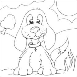 Coloring page: Dog (Animals) #3155 - Free Printable Coloring Pages