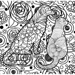 Coloring page: Dog and Cat (Animals) #211020 - Free Printable Coloring Pages