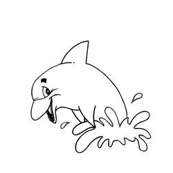 Dolphin (Animals) coloring page #182727 to print and color