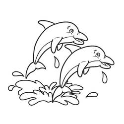 Dolphin (Animals) coloring page #182732 to print and color