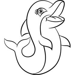 Dolphin (Animals) coloring page #182734 to print and color