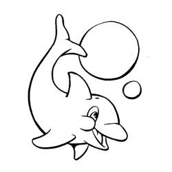 Dolphin (Animals) coloring page #182740 to print and color
