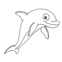 Dolphin (Animals) coloring page #182742 to print and color