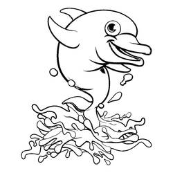 Dolphin (Animals) coloring page #182744 to print and color