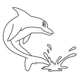 Dolphin (Animals) coloring page #182746 to print and color