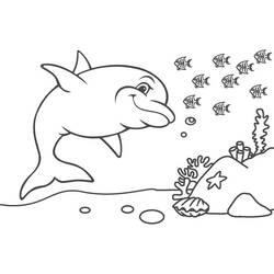 Dolphin (Animals) coloring page #182748 to print and color