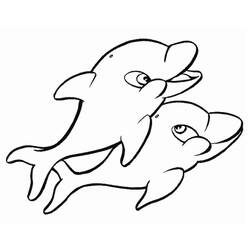 Dolphin (Animals) coloring page #182749 to print and color