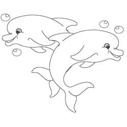 Dolphin (Animals) coloring page #182752 to print and color